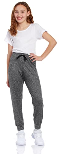 Sweet Hearts Girls Sweatpants - 4 Pack Super Soft Girls Activewear Performance Jogger Pants: Made in USA (Sizes: 5-18)4