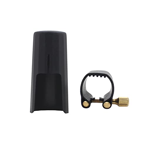 Alto Saxophone Ligature Kit, Metal Ligature and Plastic Cap