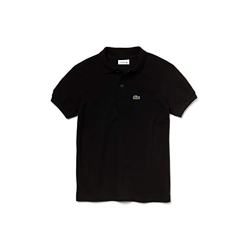 Polo Regular Fit, Lacoste, Infantil Unissex, Preto, 8 anos