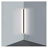REOOHOUSE Lámpara de pared Lámpara de pared LED de esquina minimalista moderna Interior Línea simple Luz Apliques de pared Escalera Dormitorio Mesita de noche Decoración del hogar Accesorios de ilumin