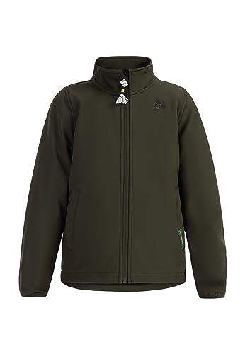 MIMO Chaqueta Softshell – Material Reciclado, Dunkeloliv, 140 cm para Niños