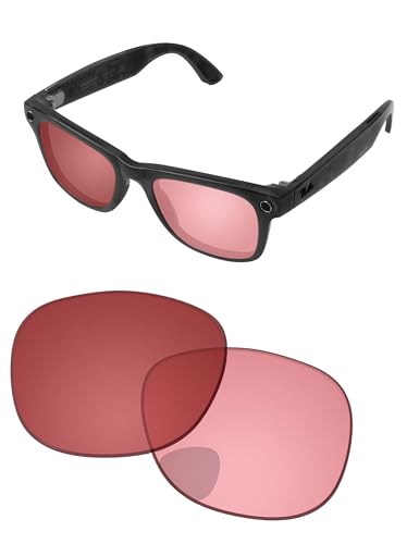 Image of Replacement Lenses for Ray-Ban Meta Wayfarer RW4008 & RW4012 53mm AI Glasses - Photochromic, Anti Blue Light Lens