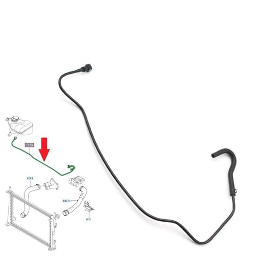 Tuyau de trop-plein du vase d'expansion radiateur Ford Fiesta MK5 2001-2008 - 2