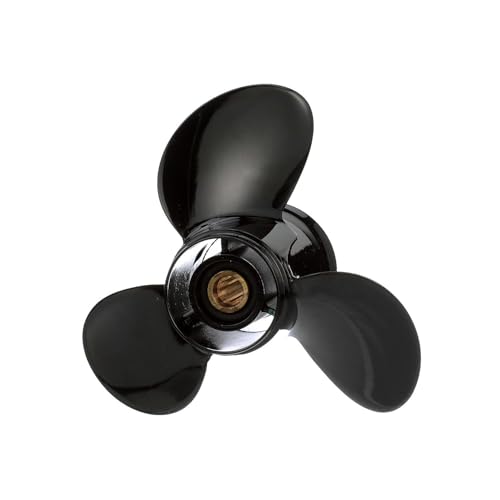 Image of Quicksilver Black Diamond 3-Blade Aluminum Propeller for Mercury and MerCruiser Engines