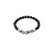 Produktbild Thomas Sabo Herren Armband Totenkopf Obsidian schwarz Rebel at Heart 925 Sterling Silber A1099-159-11