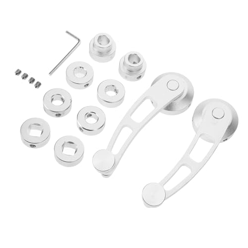 Gatuida Sturdy Car Window Crank Handle Kit Aluminum Alloy Rear-Window-Handle Window Winder Easy Installati