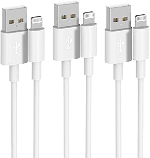 PEAPOLET iPhone Charger Cable, Lightning Cable [Apple MFi Certified] USB to Lightning Cable Fast Charging Cable for iPhone14 13 12 11 Pro Max XS XR X 8 7 6 Plus 5 iPad and iPod(3.3ft+3.3ft+3.3ft)