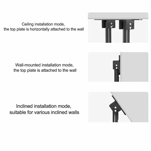 Support TV plafond inclinable pour éliminer les reflets sur grand écran - 7