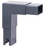 Alberts 740108 Highlight Endstück | feuerverzinkt anthrazit | Länge: 150 mm | Breite: 172 mm | Profil: 60 x 40 mm