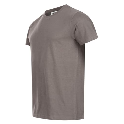 Nitras 5er Pack Motion TEX Light Arbeitsshirt Herren 100% Baumwolle grau Gr. L