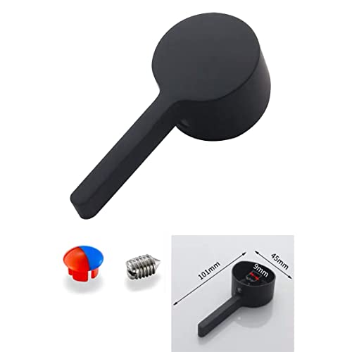 homeemoh Single Lever Handle Metal Faucet Handles Tap Handle Replacement Universal Fit 9x9mm Cartridge Stem