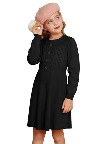 GRACE KARIN Mädchen Langarm Rundhalsausschnitt Lässig Kleider Geburtstag...