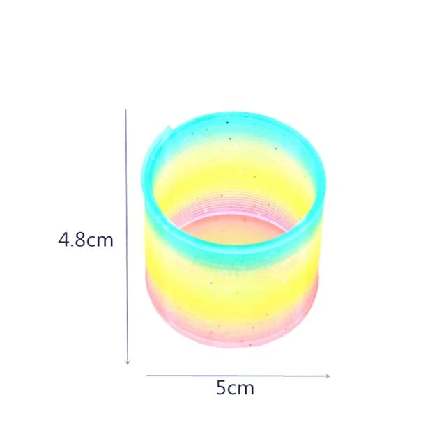 Image of Kid Stress Anxiety Relief Toy Pack Of 1 Piece (2 Pc's Rainbow Spring)