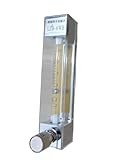 Débitmètres 1 rotamètre en verre LZB -4/6/10WB, débitmètre d\'eau/H2O/liquide avec vanne de régulation, grande plage de mesure.(10WB 0.16-1.6L Pmin)