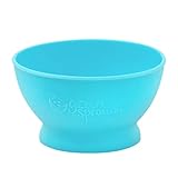 green sprouts Feeding Bowl made from Silicone, Aqua, 6mo+