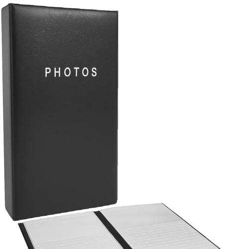 Photo Flip Album Black – Traditional 6x4 Photograph Album with 40 Pockets Holds 80 Photos – Classic Photo Storage Book for Memories, Weddings, Birthdays & Gifts – Multipack Options Available (1)