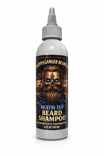 Image of Beard Shampoo - Beard Wash That Actually Softens and Conditions, Dandruff & Itch Control, One Bottle Lasts 3-4 Months, Sulfate Free & Paraben Free, Aloe & Apple Cider Vinegar (Muffin Top)