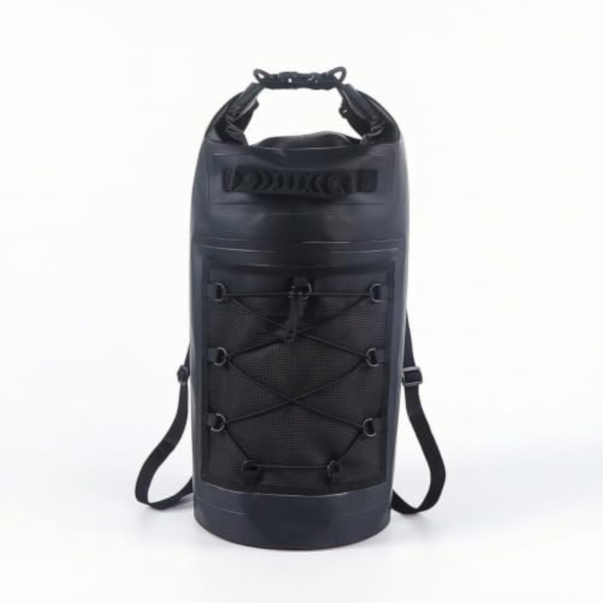 Heavy-Duty Roll-Top Waterproof Backpack for Swimmers, Red