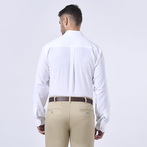 cotton king Mens Shirts | 100% Cotton Long Sleeve Shirts for Men | Button Down Shirt Men | Oxford Mens Dress Shirt3