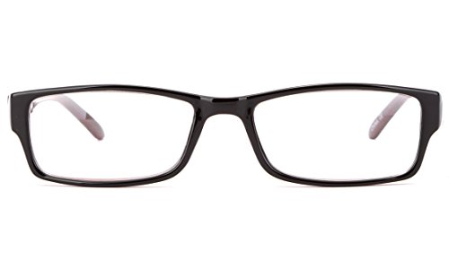 Newbee Fashion - Unisex Two Tone Sleek Spring Temple Fashion Clear Lens Glasses2