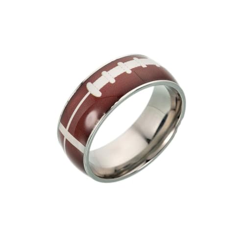 Image of PAMTIER Unisex Spinner Unique NBA Basketball Baseball Rugby Soccer Ring