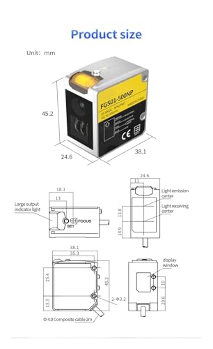 Capteur de positionnement FGS01-70NP pour détection industrielle précise