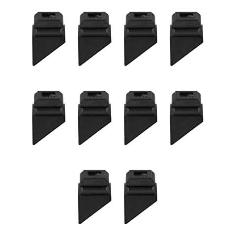 Sidasu Iron Baluster Shoes Angle Black Iron Baluster Shoes Slant Wrought Iron Baluster Shoes Iron Baluster Shoes Cover for Use with 1/2" Square Balusters Set of 10 Cover