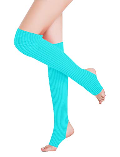 Image of v28 Women's Neon Knit Leg Warmer for 80s Party Dance Sports Yoga