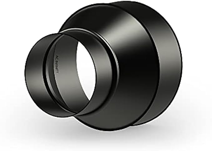 AC Infinity Duct Adapter, 15.24" to 10.16" Duct Reducer Adds Taper for Grow Tent, Bathroom, Kitchen Vent Systems
