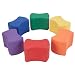 FDP SoftScape Butterfly Stool Modular Seating Set for Toddlers and Kids, Colorful Flexible Seating for Classrooms and Daycares (6-Piece Set) - Assorted