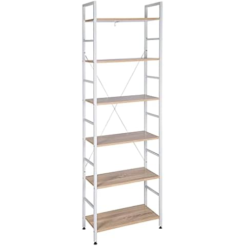 Estantería WOLTU con 6 Escalera Soporte de la Planta Estante de Almacenamianto Cover
