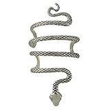 Horrible Brazalete de Serpiente Plateado para Hombre Y Mujer, Joyería Divertida Y Espantosa.