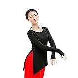 Dance Practice Clothes Modern Dance Top Chinese Dance Top Classical Dance Latin Clothes,Chinese Traditional Dress for Women Black