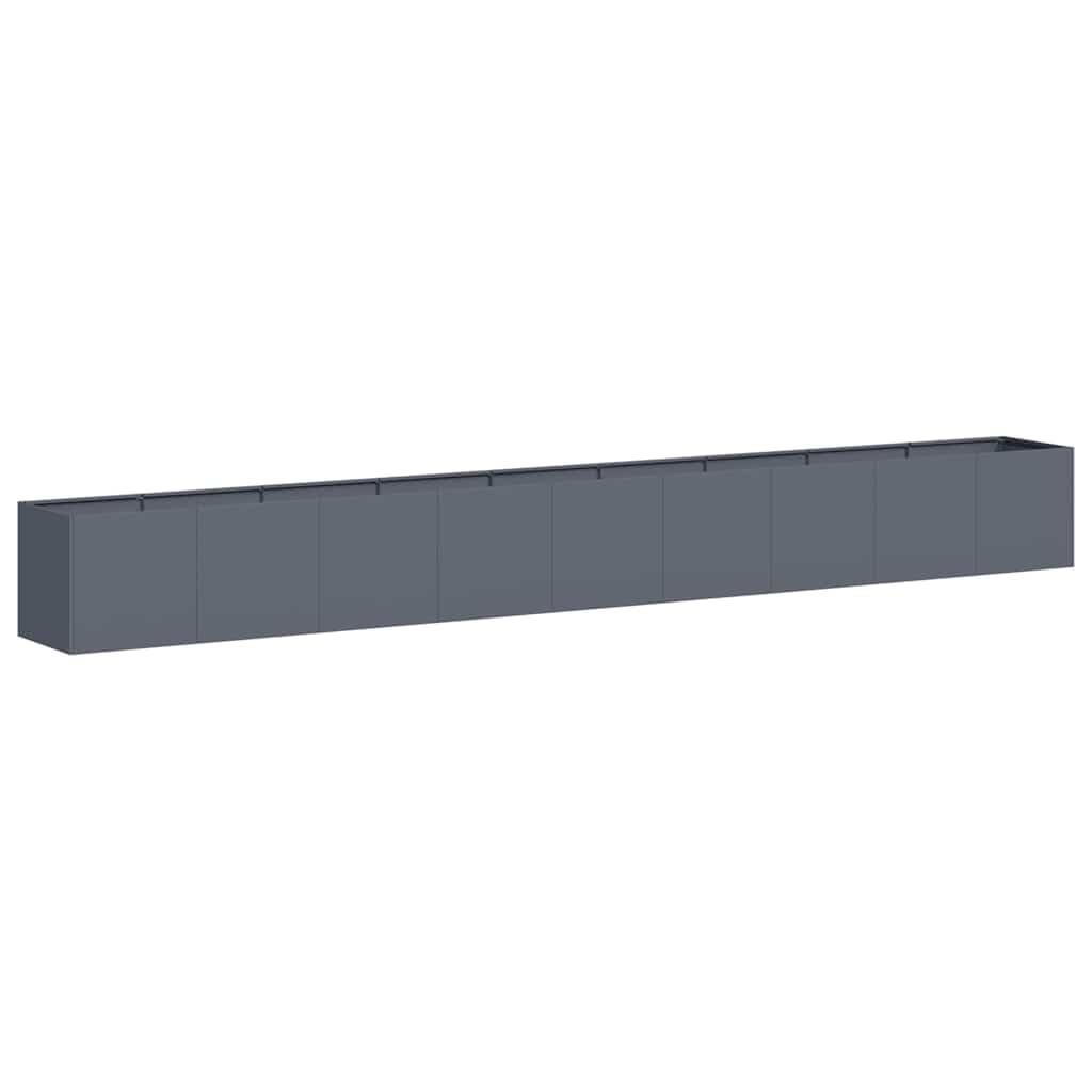 vidaXL Planter Anthracite 360x40x40 cm Cold-rolled Steel, plant pot, plant stand, raise bed, planter stand, plant tray, garden planter