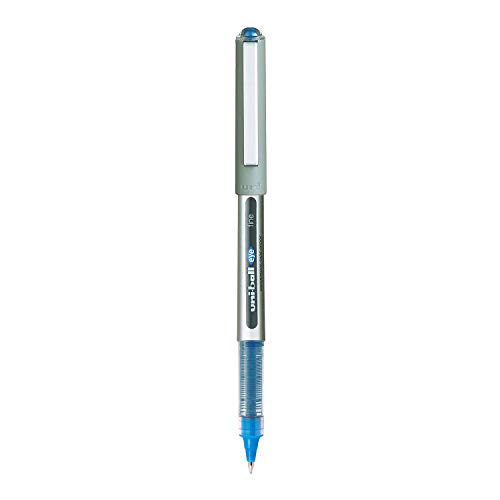 UNI-BALL Eye UB157 0.7mm Roller Ball Pen | Blue Ink, Pack of 3 (Image - 2)