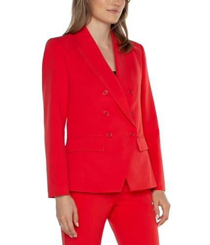 Liverpool Women's Petite Double Breasted Blazer Luxe Stretch Suiting3