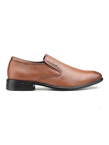 Image of Lee Cooper LC1474E2R Men's Lightweight Leather Shoes | Comfortable, Stylish Slip-On Formal Footwear for Office, Business 40EU 6UK