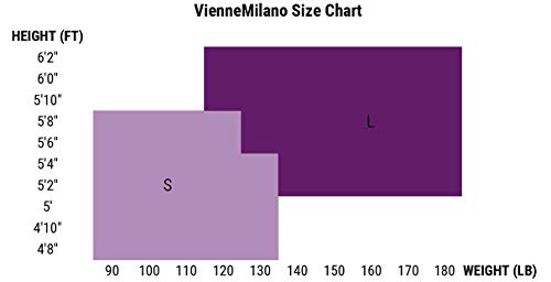 VIENNE MILANO Matte Thigh High Stockings, Pantyhose, Tights, Hold-ups, Stay ups - 55 Denier (Made in Italy) by VienneMilano (Black, Large)4