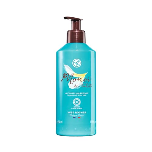 Yves Rocher Nährendes Monoï Körpermilch-Crème - Monoï de Tahiti - Spendet Feuchtigkeit & pflegt die Haut - Für alle Hauttypen - Intensive 24-Stunden-Feuchtigkeit - Schmelzende Textur - 390ml