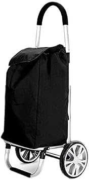foldable shopping trolley Cart with wheels Foldable Shopping Trolleys Aluminum Stair Climber Trolley, Household Portable Folding Shopping Luggage Cart, 55L Removable Oxford Cloth Storage Bag