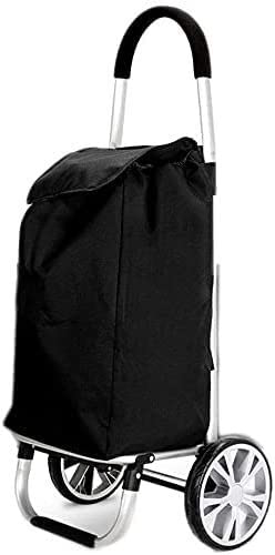 Einkaufstrolley Faltbarer Einkaufswagen Aluminium-Treppensteiger-Trolley, Tragbarer Zusammenklappbarer Einkaufswagen for… – Bild 4