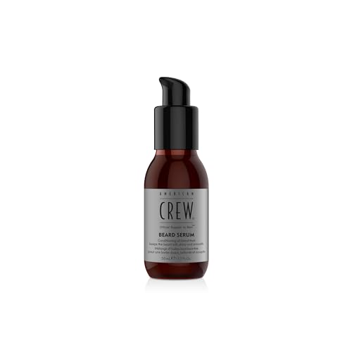 American Crew - Beard Serum, Aceite para la Barba, Acondiciona, Aporta Brillo y Suavidad, Calma la Irritación, Textura Ligera, de Rápida Absorción, Uso Diario - 50 ml