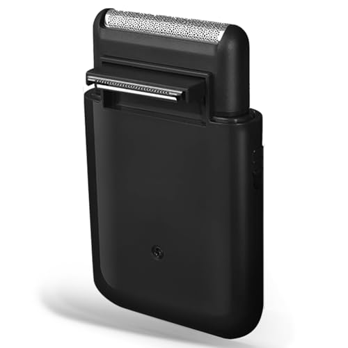 Foil Shaver for Men Multifunction Stubble Trimmer with Pop-Up Sideburn Razor Cordless USB Rechargeable Mini Travel Shaver for Beards & Facial Hair