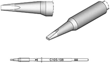 JBC Tools C105-108 - C105 Series Cartridge - Chisel - 0.6 mm x 0.3 mm