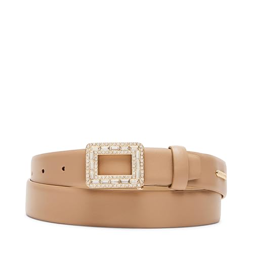 Steve Madden womens Pant Belt With Rhinestone Embellished Belt Buckle