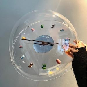 Miniatura 8 de Reloj de pared  Reloj estereoscópico  Adorno de habitación  Reloj de pared moderno  Decoración del hogar