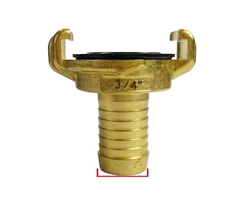 B2C Brass GEKA Type Hose Quick Connect Adapter Claw Fitting Pipe Splitters Lance 3/4 1/2 Male Female (3/4" Hose Tail Barb)