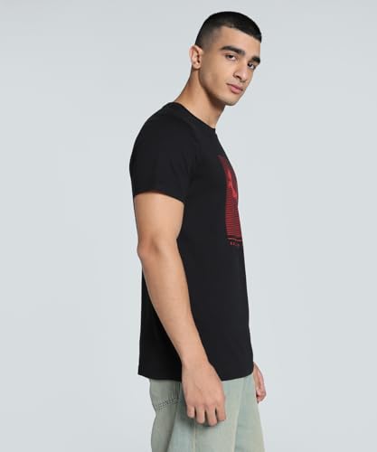 Puma Men's Cotton Classic Fit Tees (68709201_Black, XS