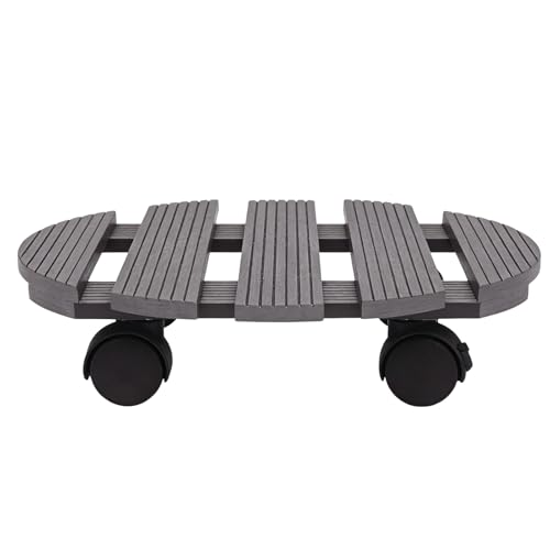 Support pour plante avec roues 30x30 cm chariot rond robuste