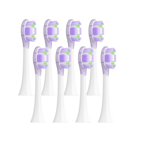 XIAOMI MIJIA MES609/610 Pro �\�j�b�N�d�����u���V�Ή� �����p�u���V�w??�b�h 4/8�� �����p�b�P�[�W(8 pcs purple)